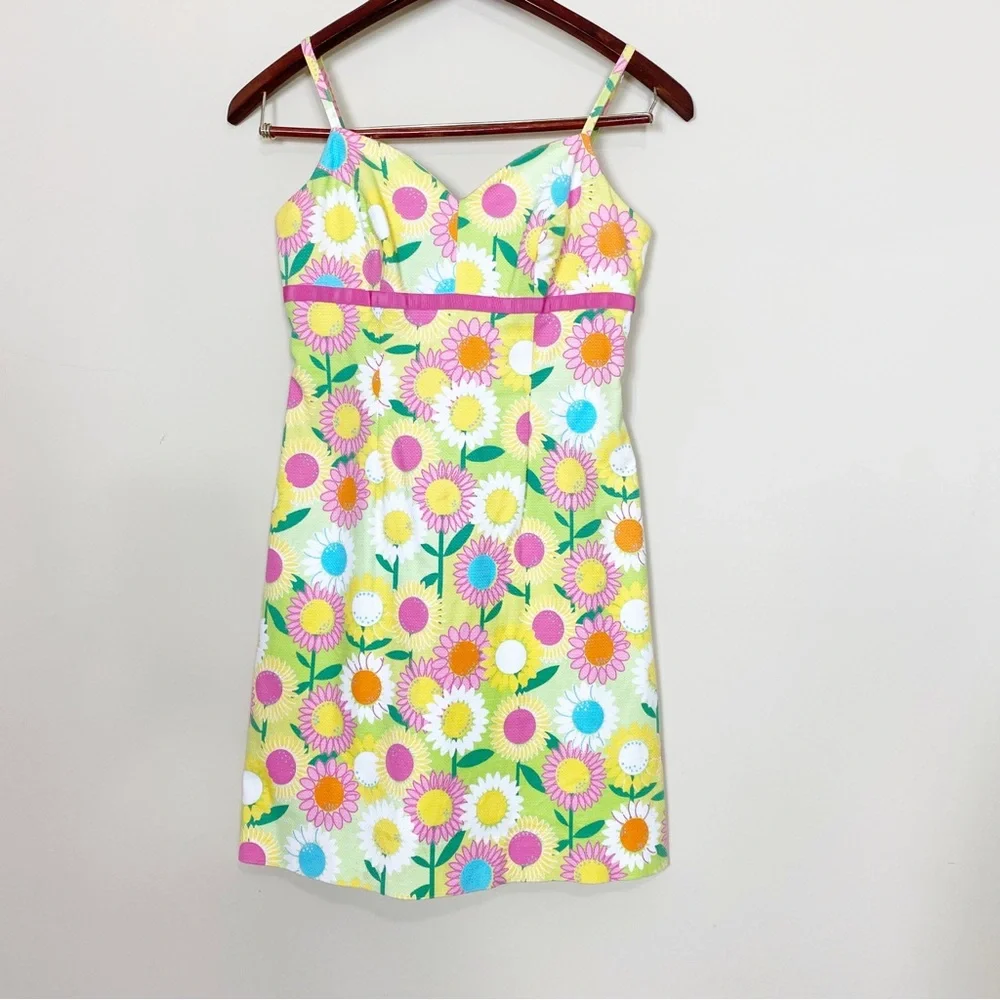 Lilly Pulitzer Retro Dress Derby Dress Christmas Holiday Sleeveless Dress Size 2 - Picture 2 of 10